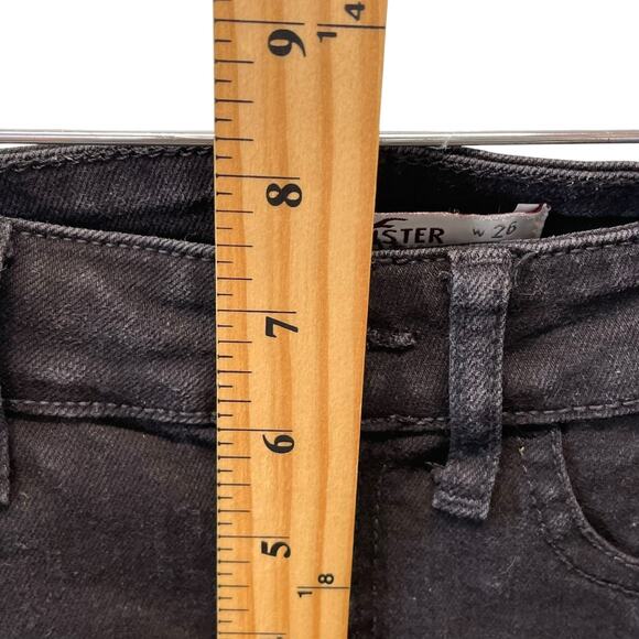 Hollister Womens Low Rise Skinny Black Jeans Size 3S W26 L29 - Picture 5 of 9